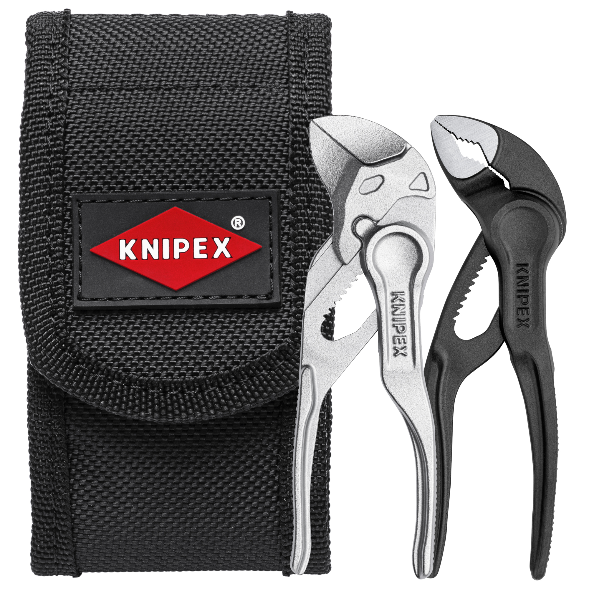 KNIPEX Mini Pliers Set XS, 2-Pc., Belt Pouch, Model# 00 20 72 V04 XS